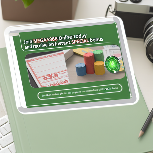 Join Mega888 Online Today and Receive an Instant Special Bonus