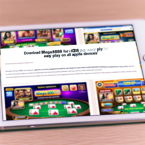 ดาวน์โหลด mega888 ios เล่นง่าย เข้ากันได้กับทุกอุปกรณ์ Apple